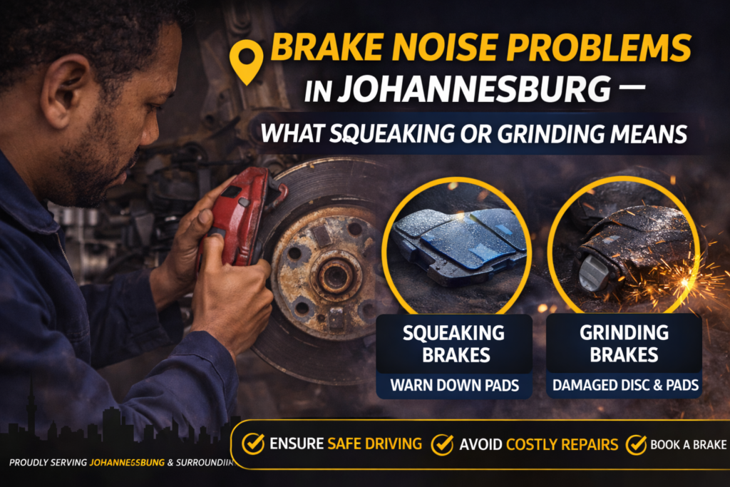 Car brake inspection for noise issues in Johannesburg